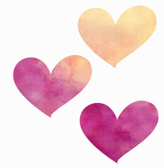 Watercolor abstract background pink, magenta, yellow, beige