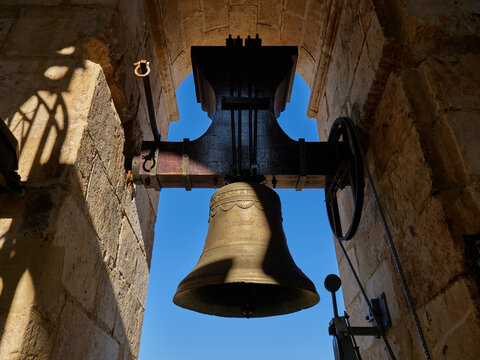 Interior of the bell tower of the church of Santa Mar&iacute;a, Ontinyent, Spain.