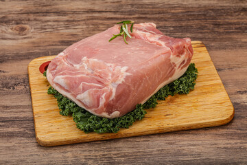 Pork meat piece for cooking