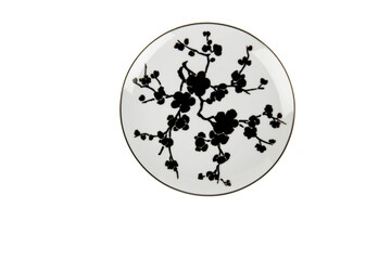porcelain plate isolated on white background
