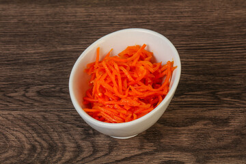 Korean carrot in the bowl