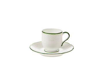 white coffee cup isolated on white background