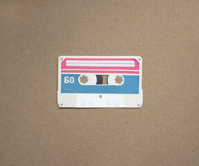 Obraz premium 80s tape cut out