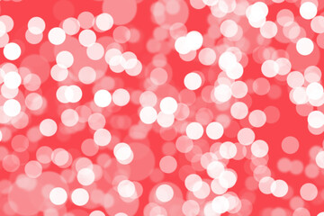 Abstract bokeh on red to pink background for Valentine Day