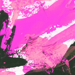 Modern contemporary acrylic background. Colorful texture made with a palette knife. Abstract painting on paper. Mess on the canvas.