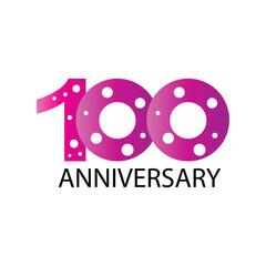 100 Anniversary celebration template vector design illustration