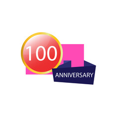 100 Anniversary celebration template vector design illustration