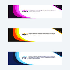 Naklejka premium abstract geometric web design banner template isolated on dark grey background