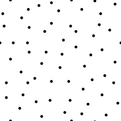 Vector seamless polka dots pattern. Simple design for wrapping paper, textile, wallpaper, stationery.