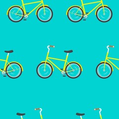 pattern with bicycles