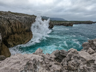 Wave in Spain Coastline