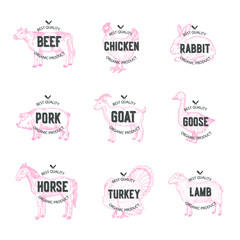 Vintage label for restaurant menu. Vector illustration.