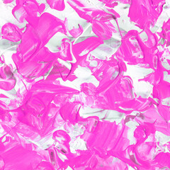 Fototapeta premium Modern contemporary acrylic background. Colorful texture made with a palette knife. Abstract painting on paper. Mess on the canvas.
