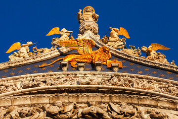 Giebel des Markusdomes, Venedig