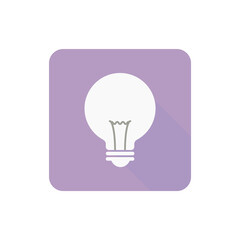 Flat icon bulb. Vactor illustration.