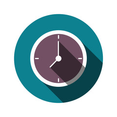 Clock icon,  Vector illustration. flat design