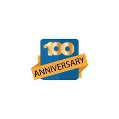 100 Years anniversary celebration vector template design illustration
