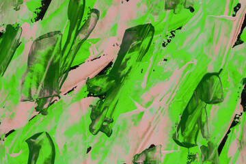 Modern contemporary acrylic background. Colorful texture made with a palette knife. Abstract painting on paper. Mess on the canvas.