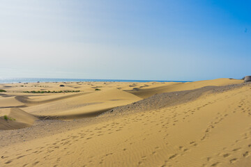 Maspalomas dunes, Gran Canaria, Canary Islands, Spain.