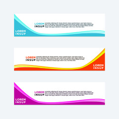 abstract geometric web design banner template