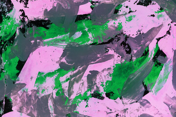 Modern contemporary acrylic background. Colorful texture made with a palette knife. Abstract...