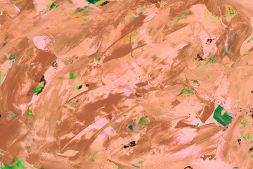 Modern contemporary acrylic background. Colorful texture made with a palette knife. Abstract...