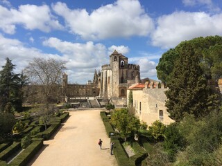 The Convent of Christ in Tomar, Portugal. Former Templar knights Stronghold and UNESCO world...