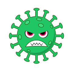 Dangerous corona virus Covid-19 vector illustration design
