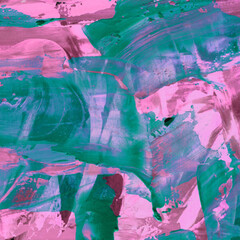 Modern contemporary acrylic background. Colorful texture made with a palette knife. Abstract painting on paper. Mess on the canvas.