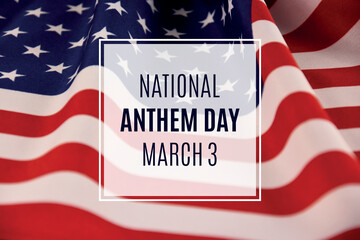 National Anthem Day stock images. Wavy american flag close-up stock images. Detail of an American...
