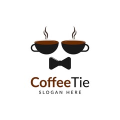 Coffee tie logo concept design inspiration