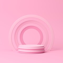 Obraz premium Abstract background minimal style for product branding. Mock up scene with empty space. 3d render