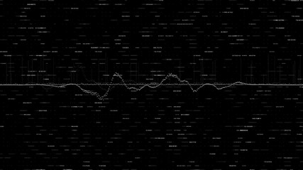 Futuristic digital generated abstract data analytic artificial intelligent simulation digital background