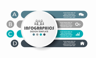 Infographic design template with place for your data. Vector illustration.