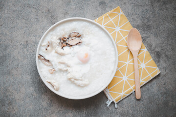 Congee is similar to boil rice but it has softer texture