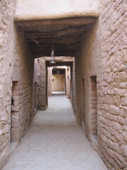 narrow lane in ancient village