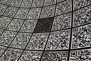 Abstract QR code background (abbreviated from Quick Response code)