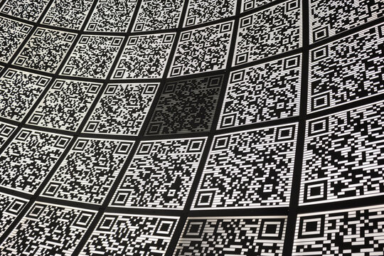 Abstract QR code background (abbreviated from Quick Response code)