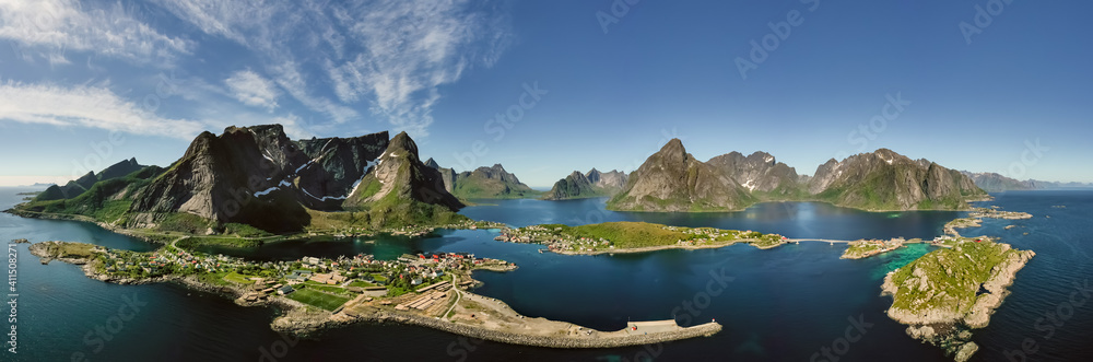 Wall mural lofoten is an archipelago in the county of nordland, norway.