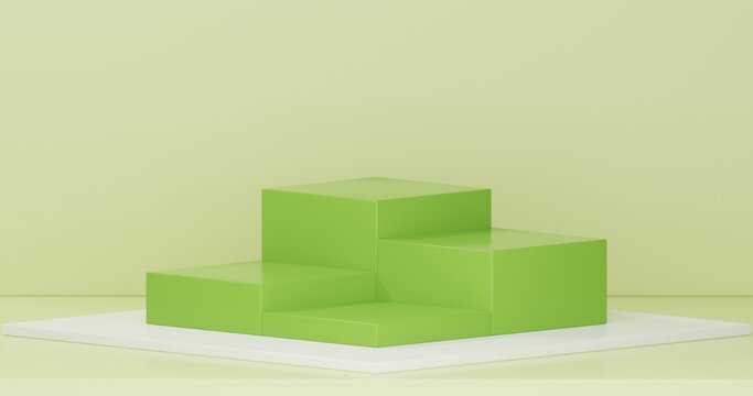 Abstract 3d render, Mock up podium for product presentation, abstract minimal concept, Showcase, geometric background, Product Presentation