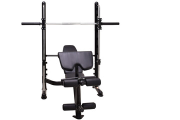 Gym machine isolated on white. Healthy lifestyle. Power sports trainer