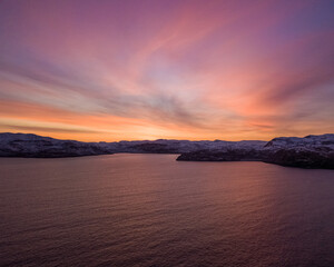 Fototapeta premium sunset in the sea