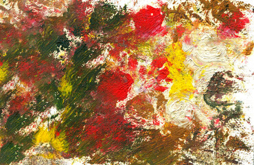 Hand-made background with oil splash paint