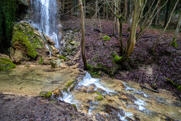 Obraz premium Drackensteiner Wasserfall