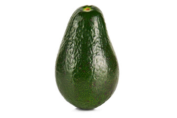 Fresh whole avocado on white background