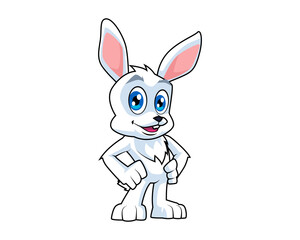 rabbit cartoon anthropomorphic