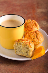 Lemon and poppy seed muffins