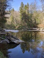 Traun river near Traunreut