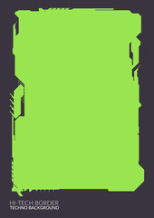 Detailed Hitech Border Background