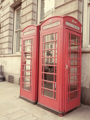 Obraz premium red phone box